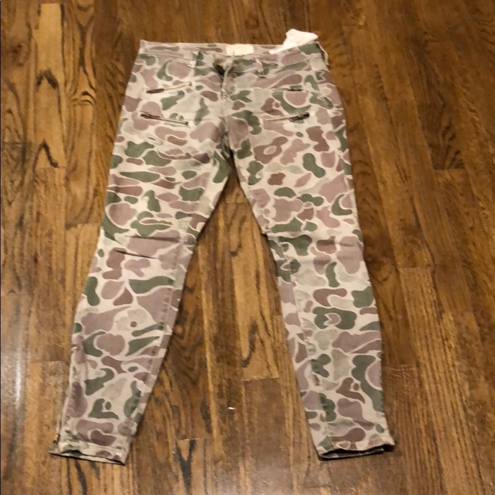 Current Elliot Moto Camo Skinny Jeans 25